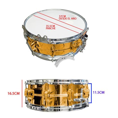 CAJA DE BANDA 14X5.5 DORADA CWH-1468-6/GOLD RMX-4
