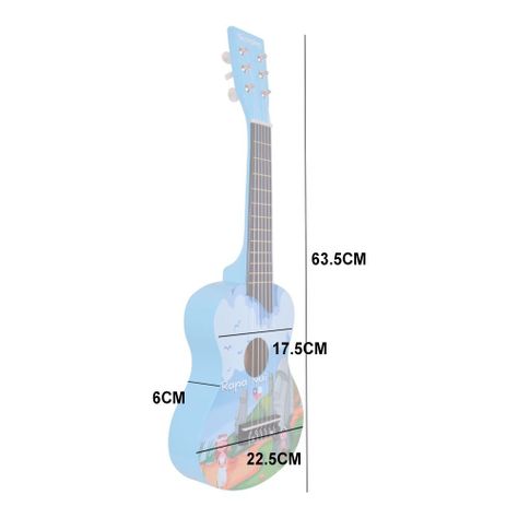 GUITARRA NIÑO 25 PULGADAS MOD.RAPA NUI COLOR CELESTE SCORPION-3