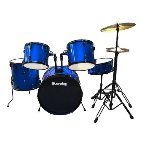BATERIA 5PCS PLATILLO +PISO AZUL BSC-405/BL SCORPION-0
