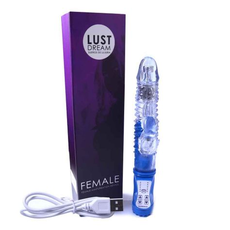DILDO VIBRADOR MULT.HIPOCAMPO BLUE RECARGABLE 31CR-0