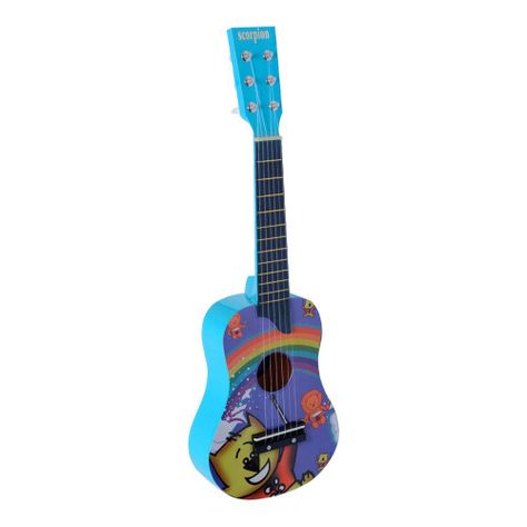 GUITARRA NIÑO 25" COLOR CELESTE MOD.BENNY SCORPION-0