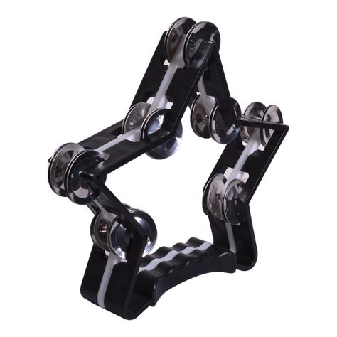 PANDERO FORMA DE ESTRELLA NEGRO TR-10 RMX-1
