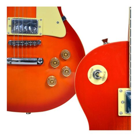 PACK GUITARRA ELECTRICA SUNBURST  + AMPLIFICADOR + COLGADOR SCORPION-3