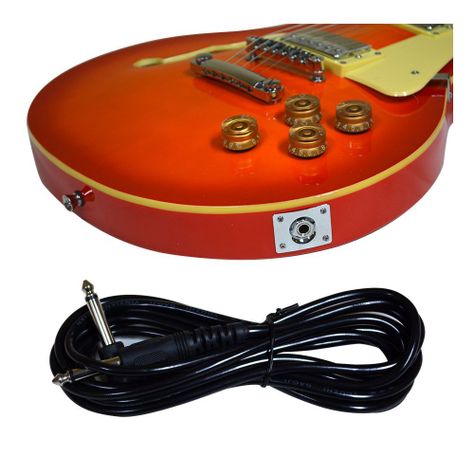 PACK GUITARRA ELECTRICA SUNBURST  + AMPLIFICADOR + COLGADOR SCORPION-5
