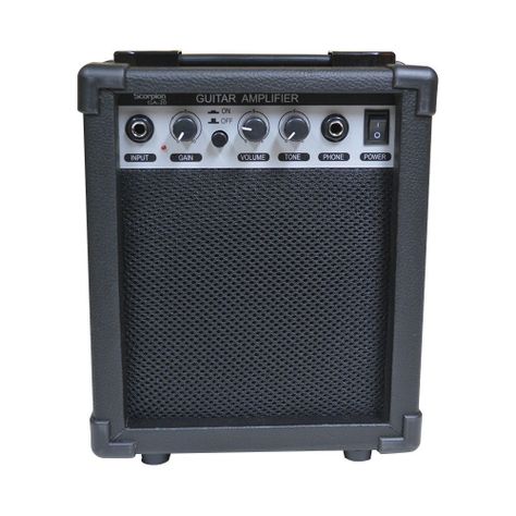 PACK GUITARRA ELECTRICA SUNBURST  + AMPLIFICADOR + COLGADOR SCORPION-7
