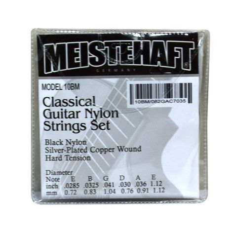 SET DE CUERDAS NEGRA PARA GUITARRA CLASICA MOD.10BM MEISTEHAFT-1