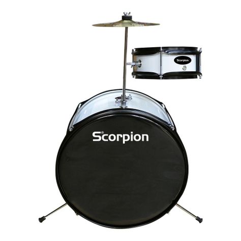 BATERIA NIÑO 2PCS COLOR BLANCO SBJ-2/WH SCORPION-0