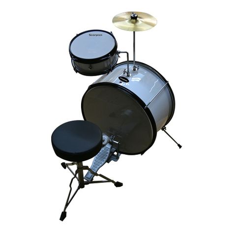 BATERIA NIÑO 2PCS COLOR BLANCO SBJ-2/WH SCORPION-1