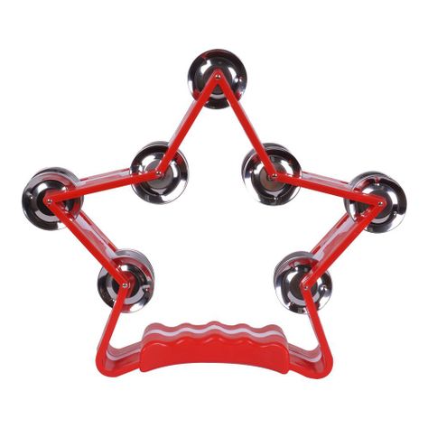 PANDERO FORMA DE ESTRELLA ROJO TR-10 RMX-0