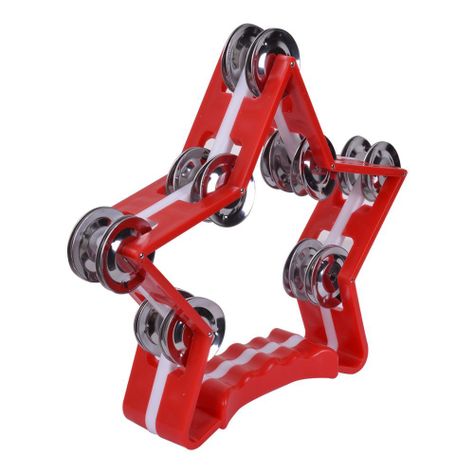 PANDERO FORMA DE ESTRELLA ROJO TR-10 RMX-1