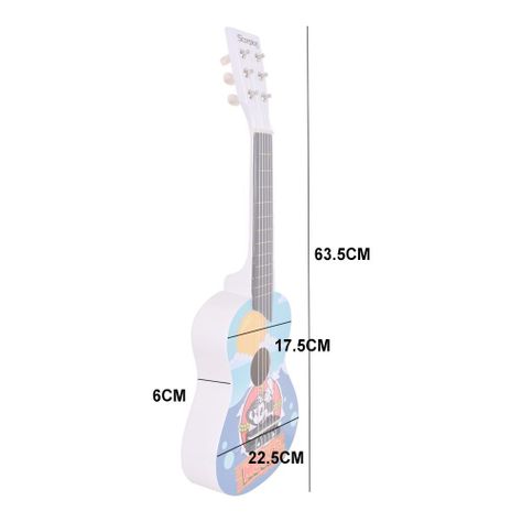GUITARRA NIÑO 25 PULGADAS MOD.SALVAVIDAS COLOR BLANCO SCORPION-2