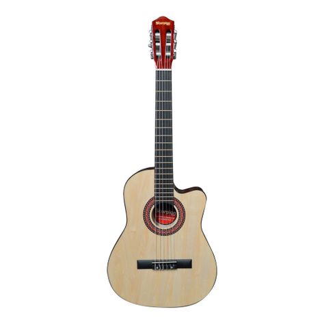 GUITARRA CUTAWAY 39" NATURAL CUERDA NYLON MOD.SCG-030DB SCORPION-0