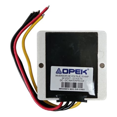 INVERSOR DE VOLTAJE 15AMP 24-12V. EVR-15 OPEK             -1