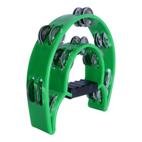 PANDERO MEDIA LUNA DOBLE VERDE STR-44K/GR SCORPION-0