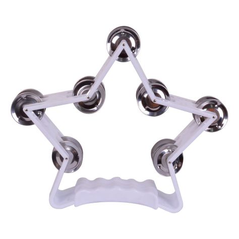 PANDERO FORMA DE ESTRELLA BLANCO TR-10 RMX-0