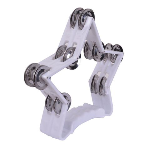 PANDERO FORMA DE ESTRELLA BLANCO TR-10 RMX-1