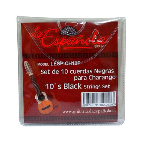 SET CUERDAS NEGRA PARA CHARANGO LESP-CH10P LA ESPAÑOLA-1