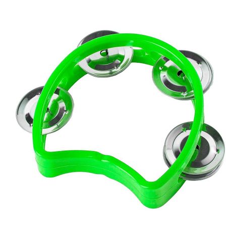 PANDERO 4" PLÁSTICO VERDE MOD.CJ-4-GR HONDO-0