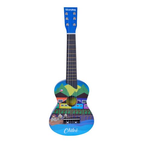 GUITARRA NIÑO 25 PULGADAS MOD.CHILOE COLOR AZUL SCORPION-0
