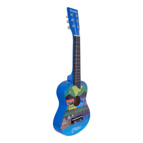 GUITARRA NIÑO 25 PULGADAS MOD.CHILOE COLOR AZUL SCORPION-1