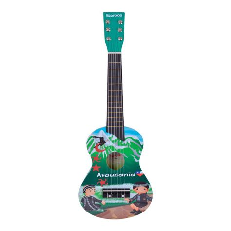 GUITARRA NIÑO 25 PULGADAS MOD.ARAUCANIA COLOR VERDE SCORPION-0