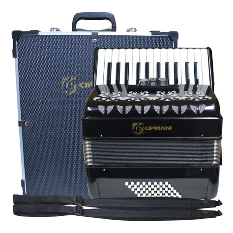 ACORDEON 48 BAJOS 3 REGISTROS NEGRA CPA-48-3NR CIPRIANI-0