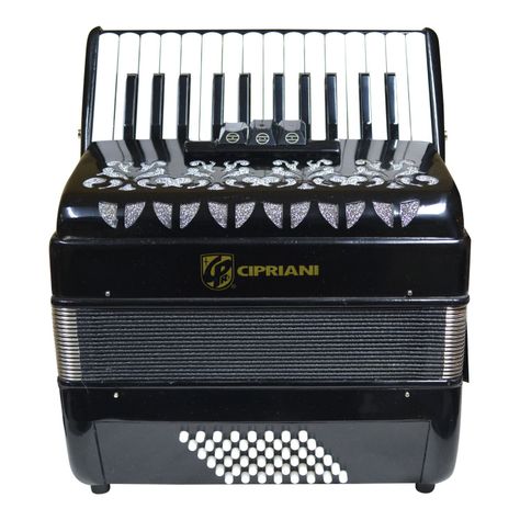 ACORDEON 48 BAJOS 3 REGISTROS NEGRA CPA-48-3NR CIPRIANI-1