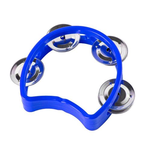 PANDERO 4" PLÁSTICO AZUL MOD.CJ-4-BL HONDO-0
