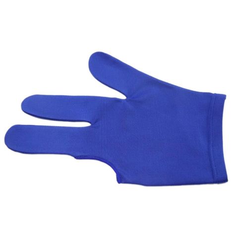Guantes de 3 dedos para jugar pool - Azul-0