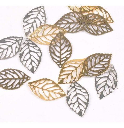 10 Hojas Metálicas Para Manualidades - Bronce-1