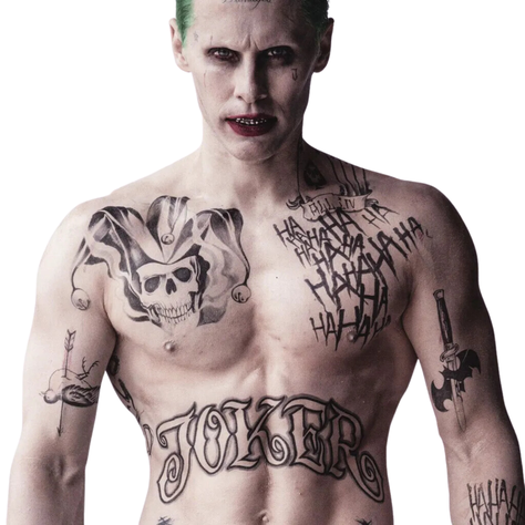 Tatuaje Temporal Cosplay Joker - Guasón - Versión 2-0