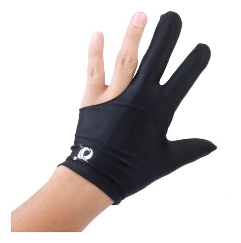 Guantes De 3 Dedos Para Jugar Pool - Negro-2