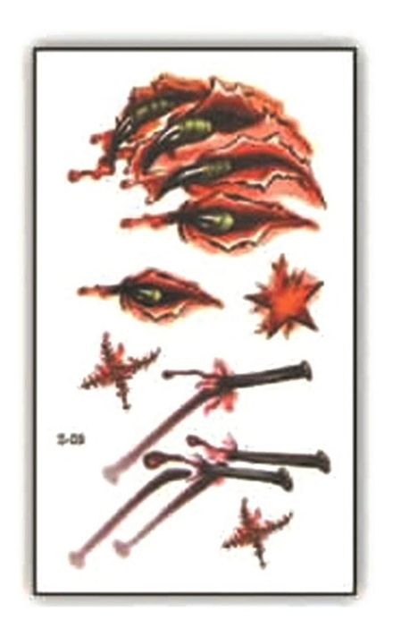 Tatuaje Temporal Halloween Cosplay Disfraz - Herida - 2b-0