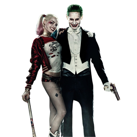 Tatuaje Temporal Joker Y Harley Quinn 3 versiones Grande-0