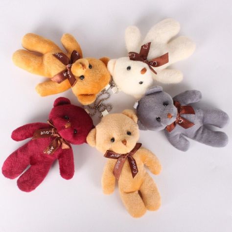 Mini Osito De Peluche - Llavero - Beige-3