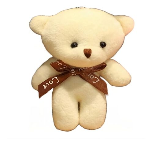 Mini Osito De Peluche - Llavero - Beige-0