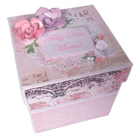 Caja para regalo  - Día de la madre - Rosa-0