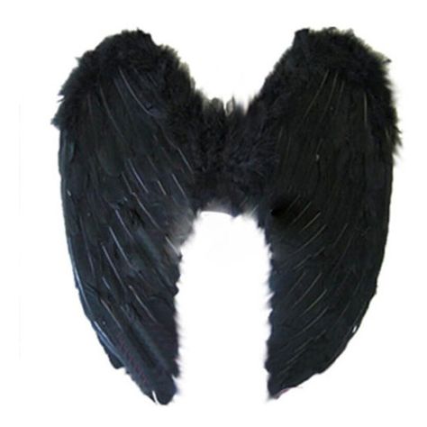 Alas De Angel De Plumas - Negras-0