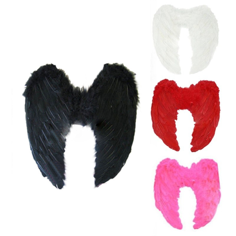 Alas De Angel De Plumas - Negras-1