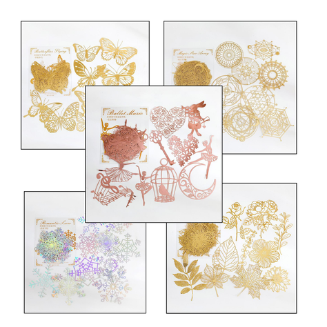Filigrana Scrapbooking - Hojas - Doradas-2
