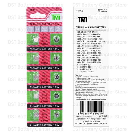 5 un. Pilas para reloj - 3770-1