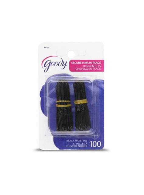 Horquillas De 1 Color Negro Goody 100 Unidades-0