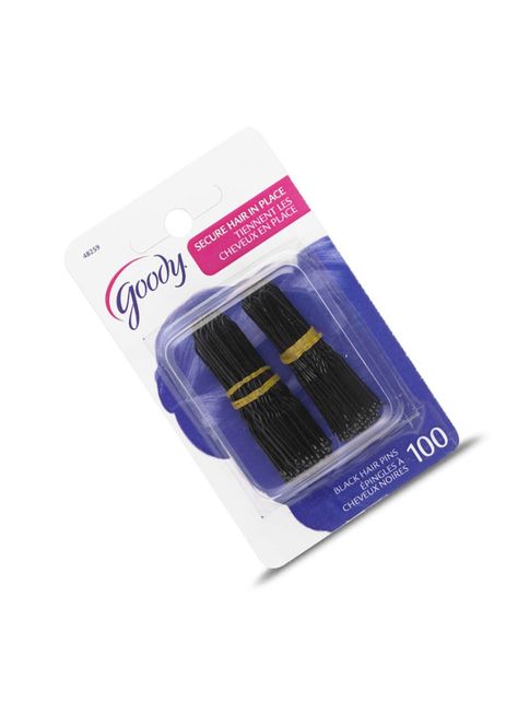 Horquillas De 1 Color Negro Goody 100 Unidades-1