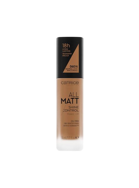 Base de Maquillaje All Matt Shine Control Catrice - 060 NEUTRAL LATTE MACCHIATO-0