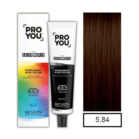 Tintura 5.84 Pro You Castaño Claro Cobrizo 90ml Revlon-0