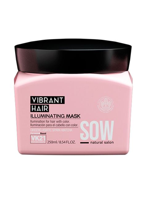 SOW VIBRANT HAIR - Máscara Iluminadora para el cuidado del cabello con color y mechas 250ml-0