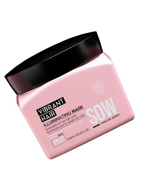 SOW VIBRANT HAIR - Máscara Iluminadora para el cuidado del cabello con color y mechas 250ml-1