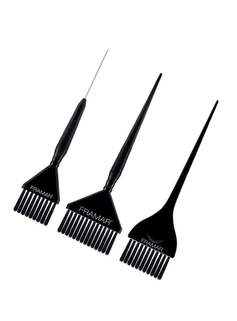 Set Brochas Tintura Framar Negro-1