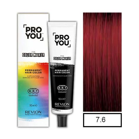 Tintura 7.6 Pro You Rubio Medio Rojizo 90ml-0