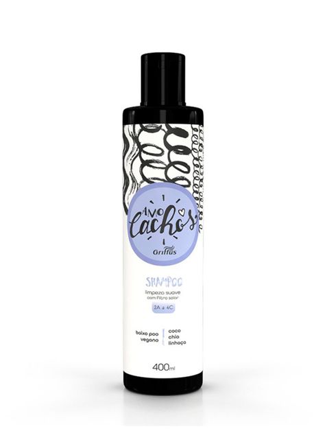 Shampoo Griffus Amo Cachos 400 Ml Aceite De Coco-0